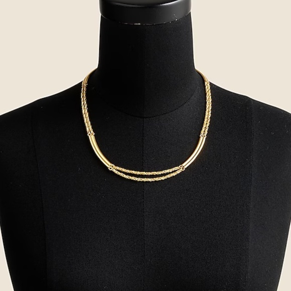 J crew Double-chain tag necklace - Picture 2 of 5